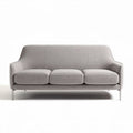 Fabric upholstered three-seater sofa for living room - 200 x 90 x 85cm