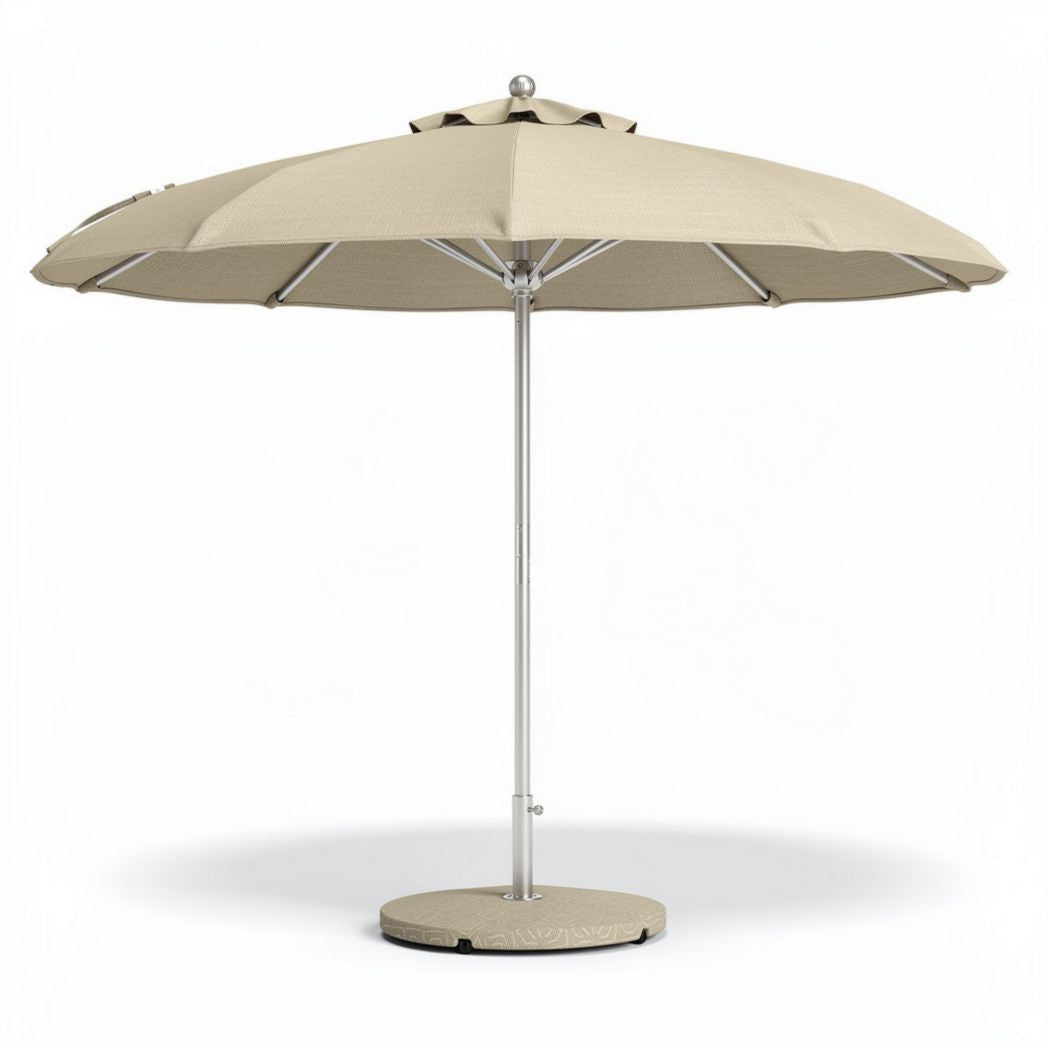Heavy-duty patio umbrella with aluminum frame - 250 x 250 x 300cm