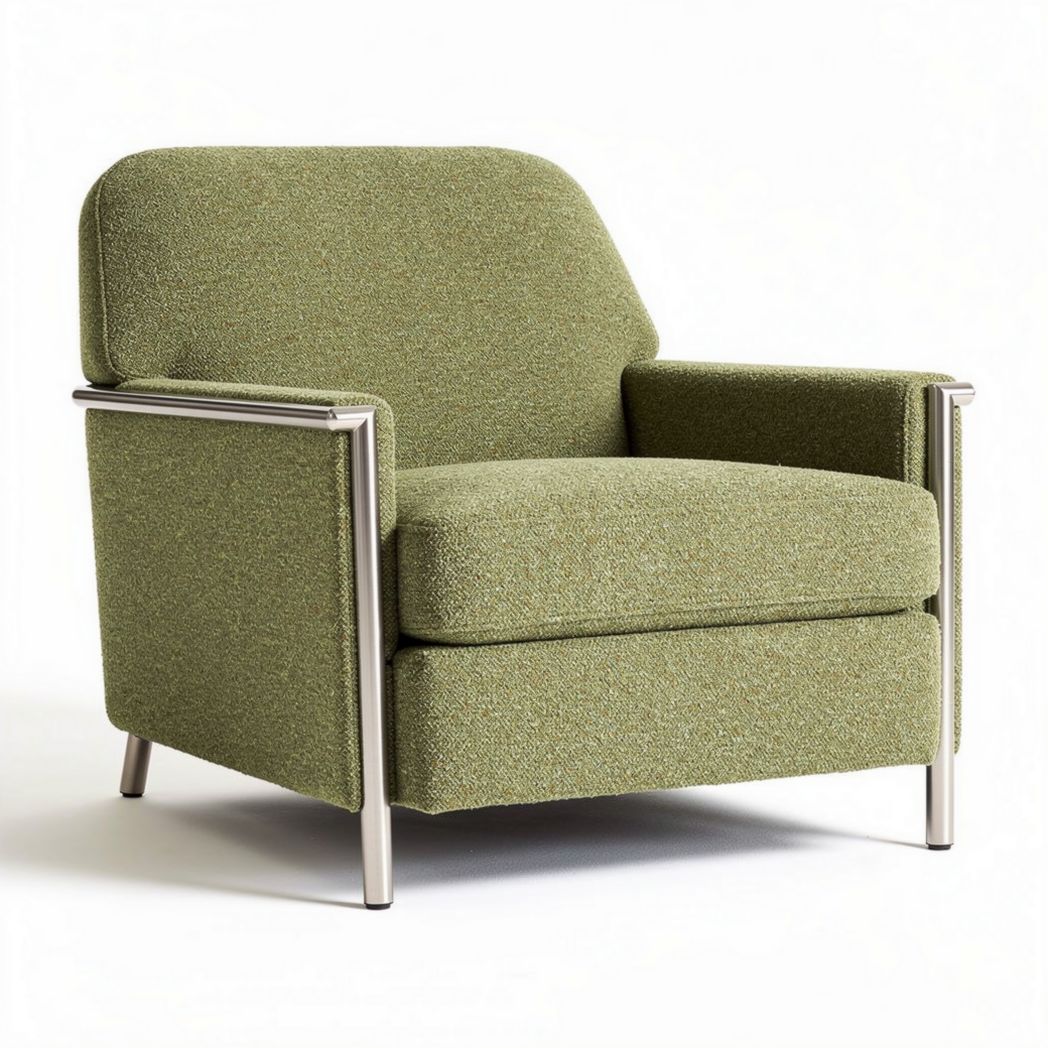 Upholstered accent chair for living room use - 80 x 75 x 70cm
