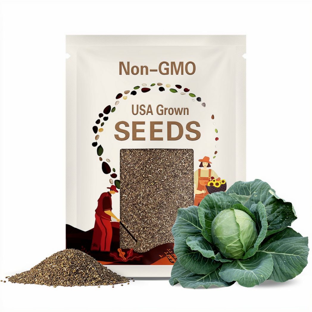 Katarina Cabbage Seeds (~75): Non-GMO, Heirloom, Open Pollinated Seed Packet, Vegetable Seeds, Home Garden, Gardener Gift