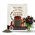 25 Hybrid Black Marigold Seeds: Rare Dark Blooms, Easy Grow