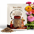 Zinnia Gigantica Pink Seeds, Zinnia Giant dahlia flowered 5" Dahlia-Style Blooms Zinnia Seeds