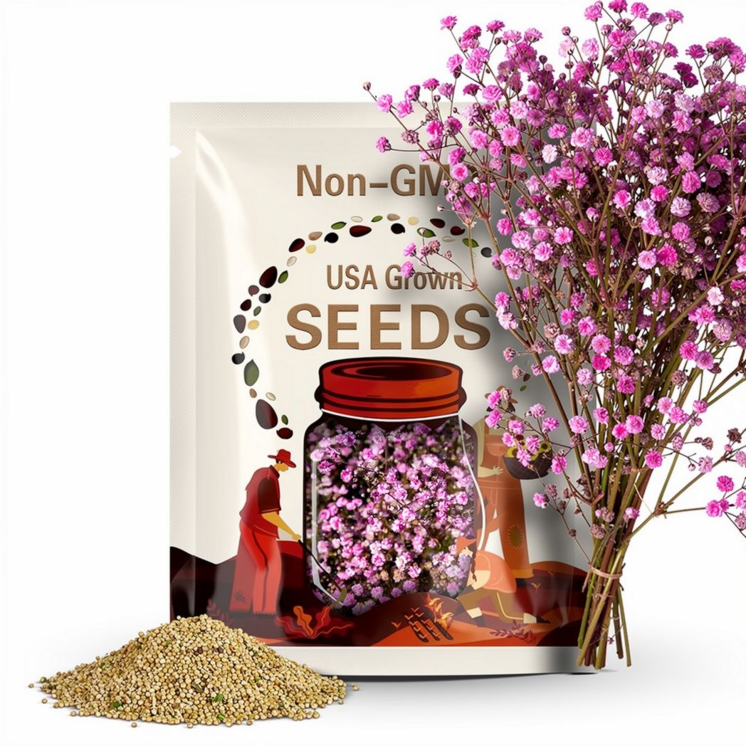 Baby’s Breath Flower Seeds - Grow Beautiful Flowers Indoors, Outdoors, In Pots, Grow Beds, Soil, Hydroponics & Aquaponics