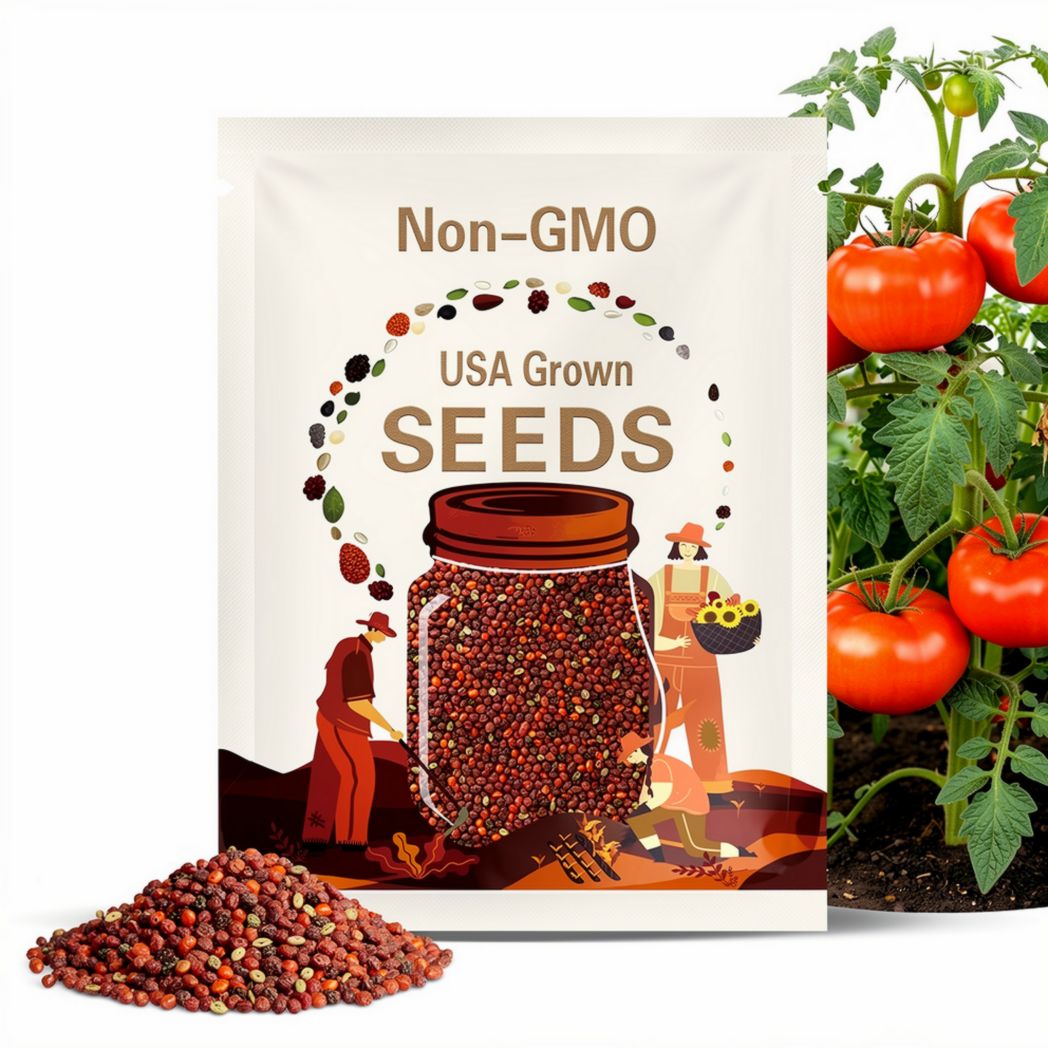 10 heirloom Buffalo Soldier tomato seeds.