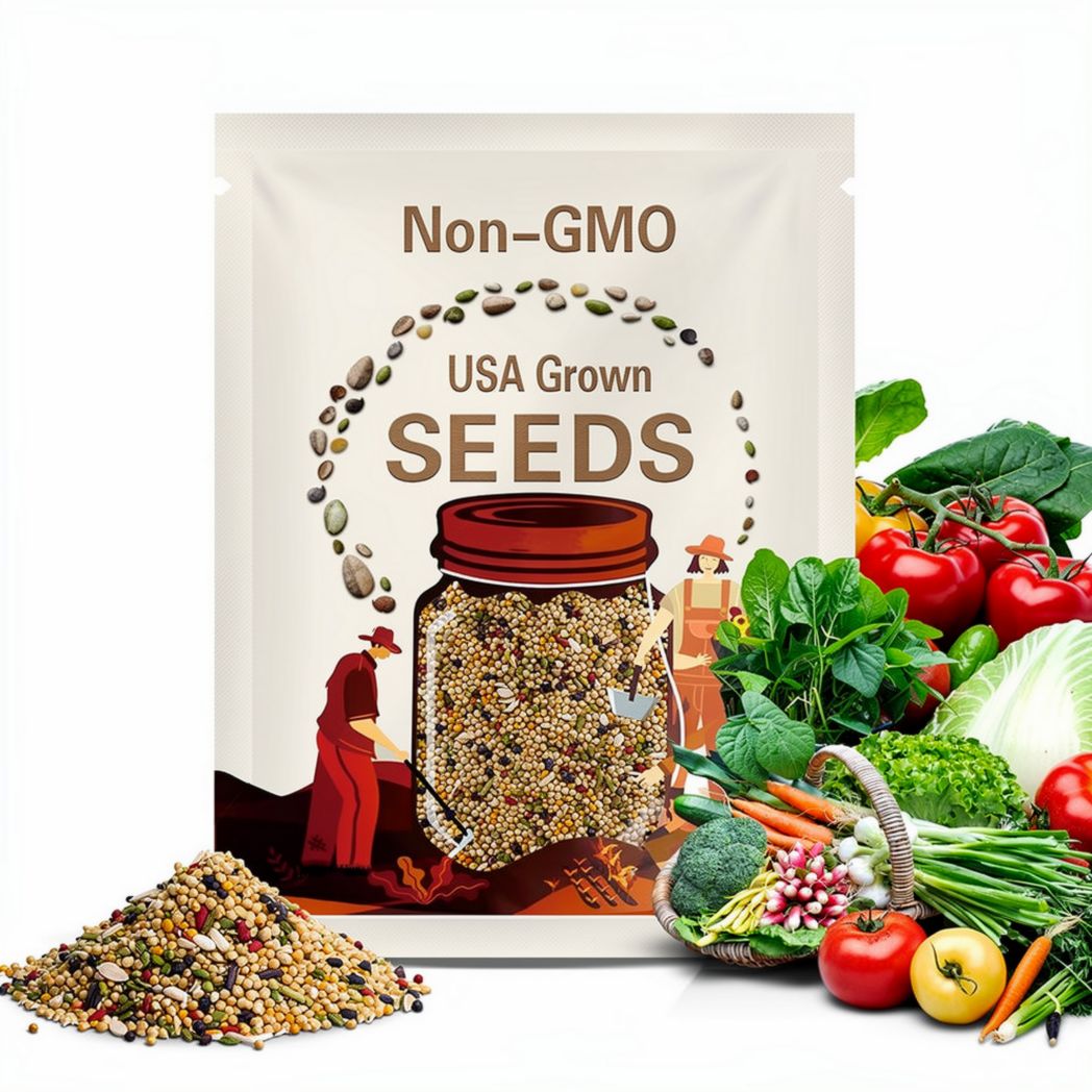 Heirloom Garden Seed Kit: 60+ Varieties for Self-Sufficiency