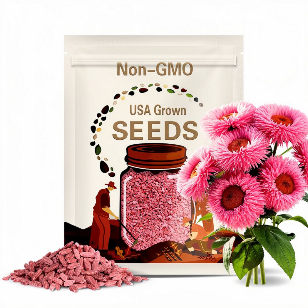 Pink Teddy Bear Sunflower Seeds – Giant Double Bloom Variety
