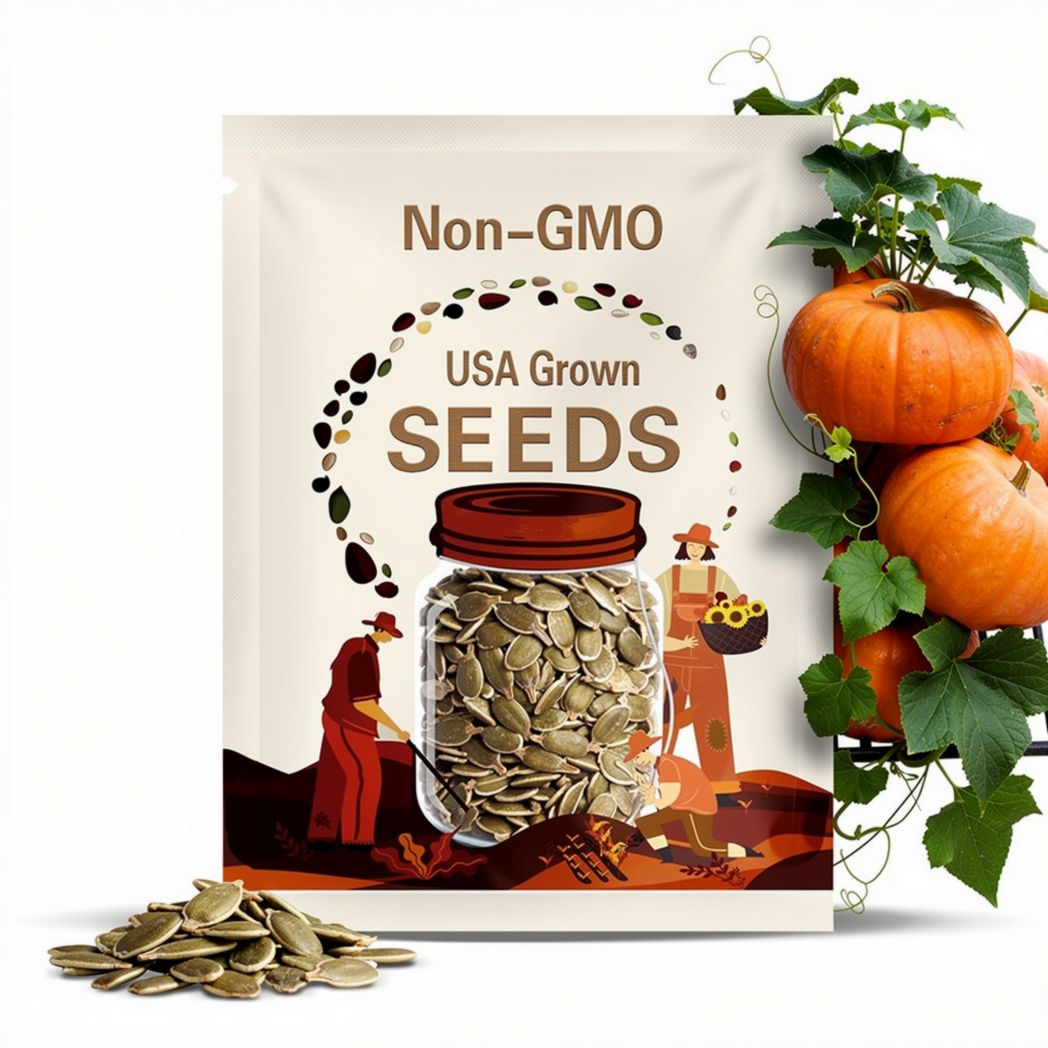 30 Seeds | Big Max Pumpkin Seeds, Giant Edible Pumpkin for Fall Harvest, Halloween & Garden Decoration
