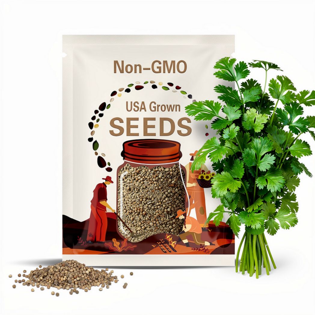 Santo Cilantro/Coriander Seeds | Heirloom - Non-GMO | Coriandrum Sativum | Herb Seeds | Seed Store | 1279