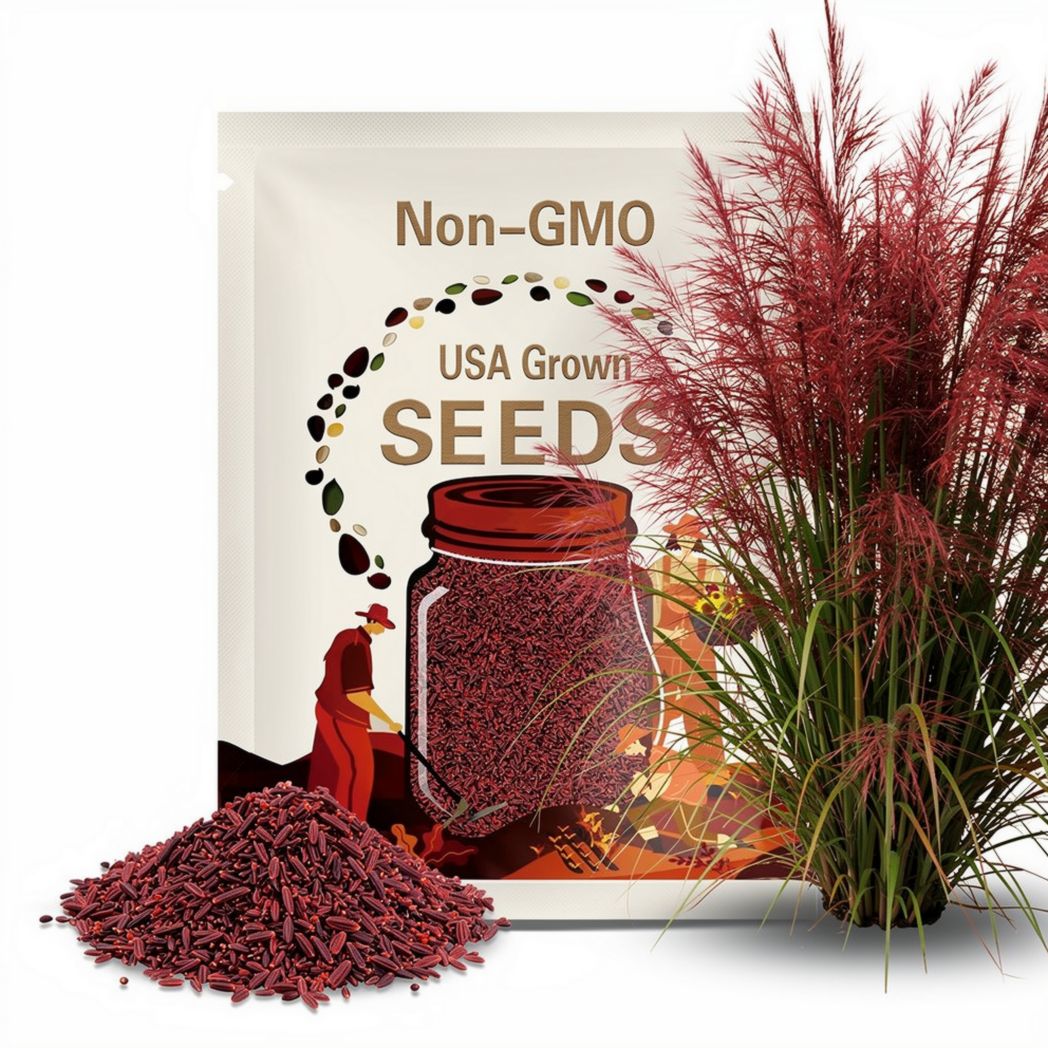 Red Fountain Grass Seeds: Perennial Ornamental Garden Accent