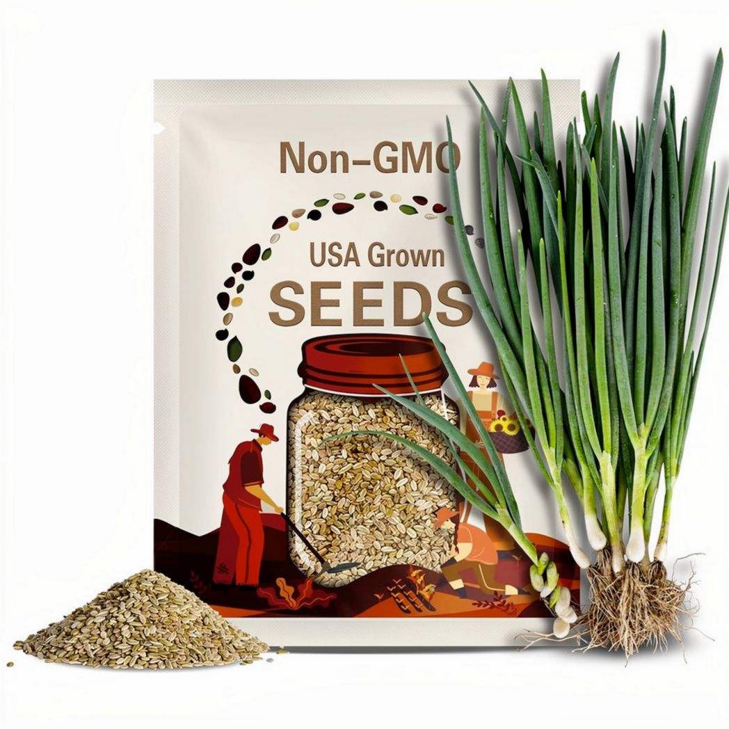 Warrior Bunching Onion Seeds, AAS, NON-GMO, Japanese Bunching Onion, Free Ship