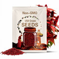 500 RED RUBIN BASIL Ocimum Basilicum Purpurascens Spicy Herb White & Lavender Flowers Seeds