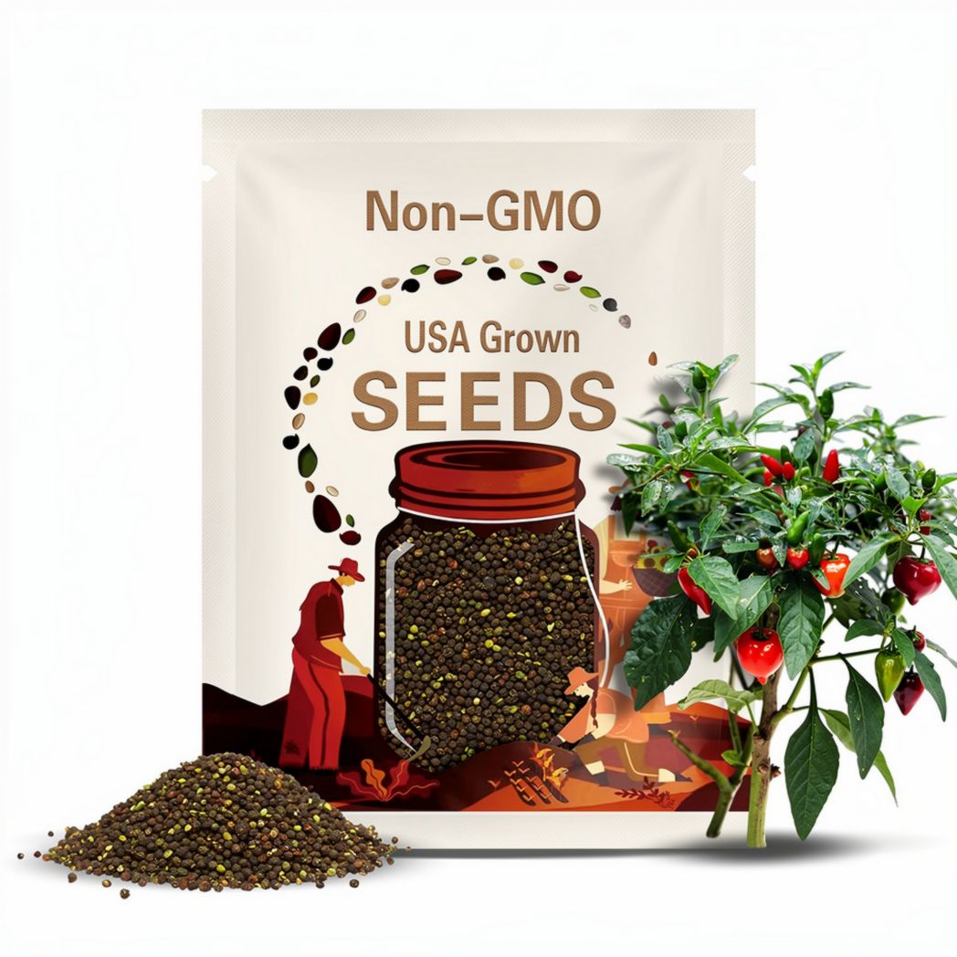 Heirloom Kanthari Chilli Seeds: Fiery Kerala Bird's Eye Pepper