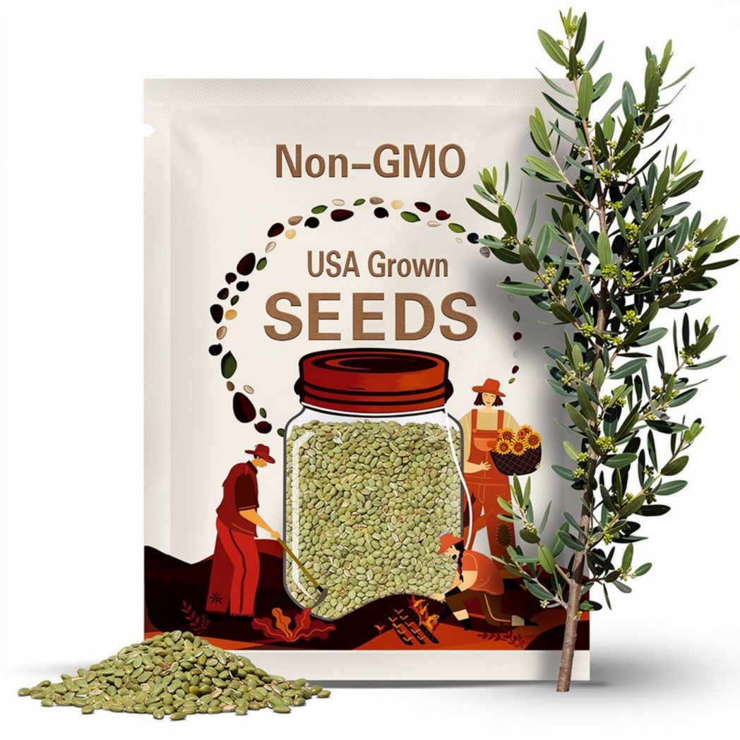 Jojoba Seeds (5) – Simmondsia Chinensis | Oil-Rich Nut Shrub for Skincare & Beauty | Drought-Tolerant Evergreen Plant | Grow Your Jojoba Oil