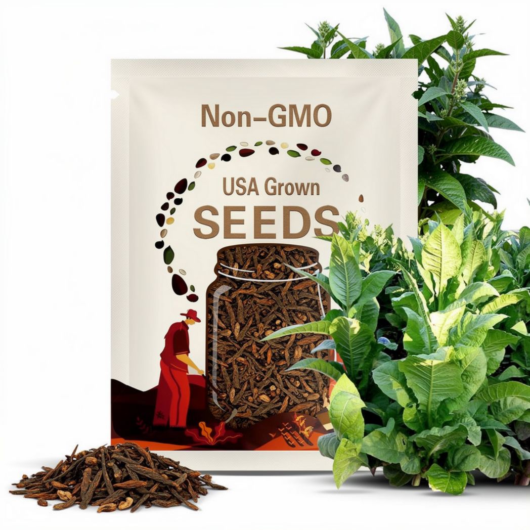 African Red Burley Tobacco Seeds - 1,000 Seeds - High Nicotine Strain!