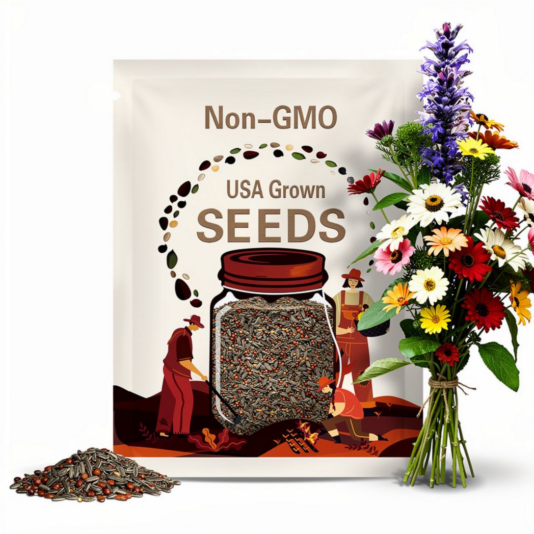 1000 Painted Daisy Seeds, Bulk Chrysanthesus Carinatus CR411M