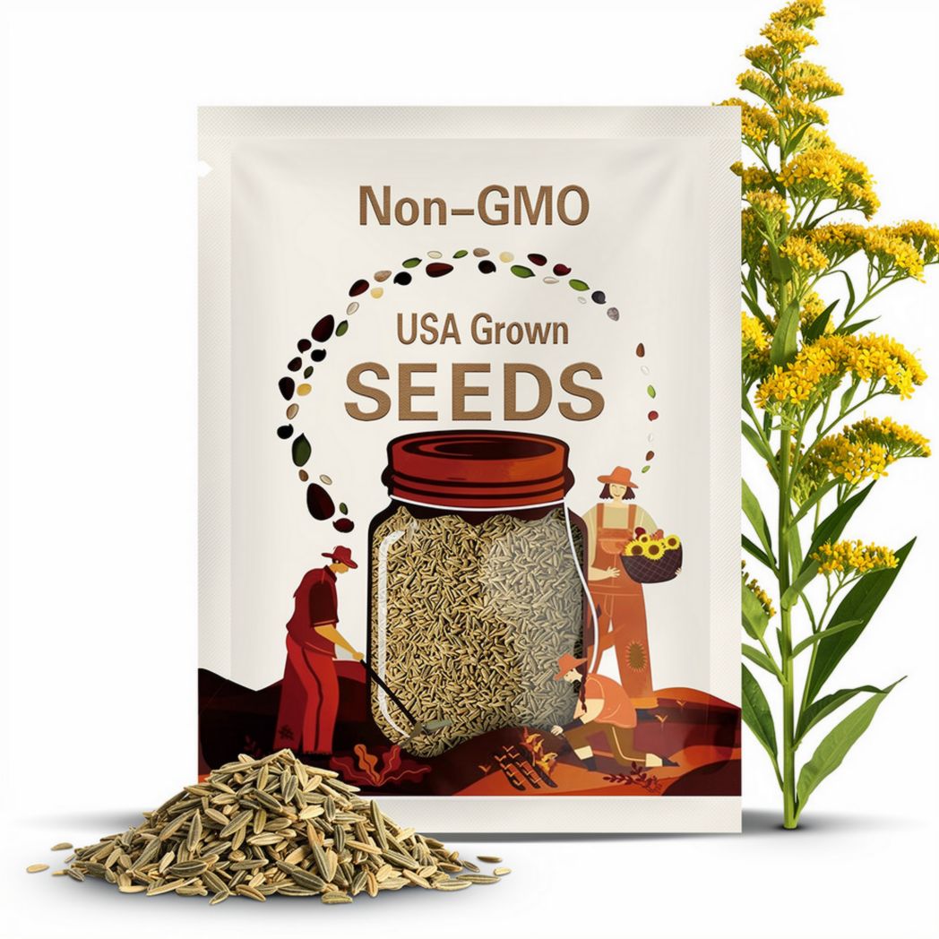 Native Goldenrod Seed Collection: Wildflower Meadow Pollinator Garden