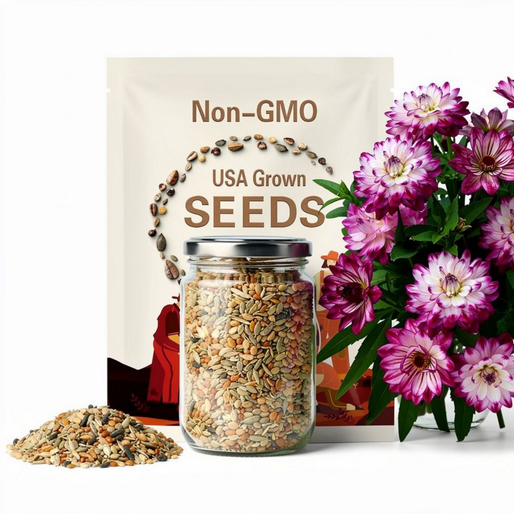 20+ Seeds| Who Dun It Dahlia Seeds - Perennial - Flowering - Hybrid - Open-Pollinating - Fast Growing - Clumping - Plant in Spring #D075