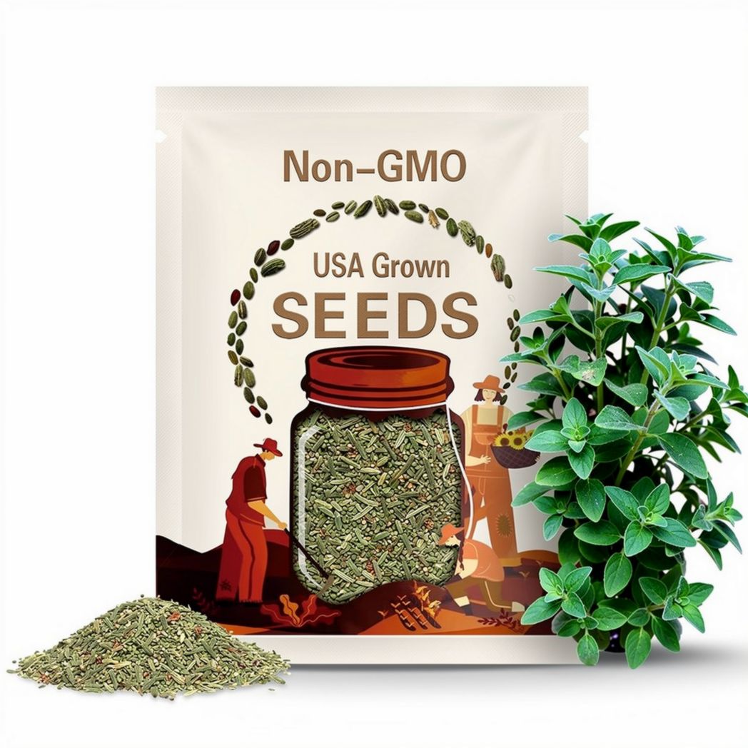 Italian Oregano Seeds | Heirloom - Non-GMO | Origanum Vulgare | Herb Seeds | Seed Store | 1143