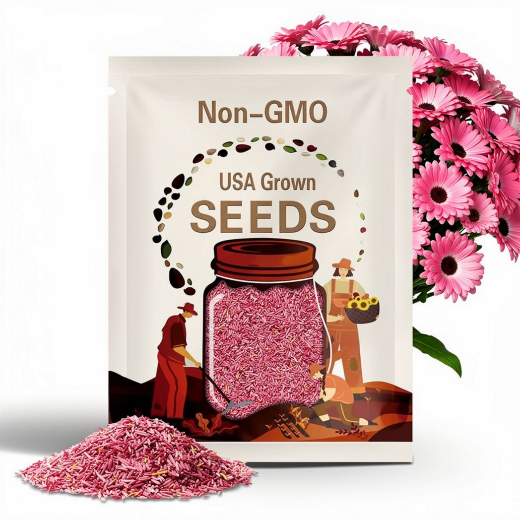 Pink Calendula Flower Seeds - Grow Beautiful Flowers Indoors, Outdoors, In Pots, Grow Beds, Soil, Hydroponics & Aquaponics