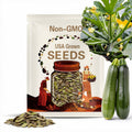 Zucchini Seeds - Organic, Heirloom, Open Pollinated, Non GMO - Grow Indoors, Outdoors, In Pots, Grow Beds, Hydroponics & Aquaponics